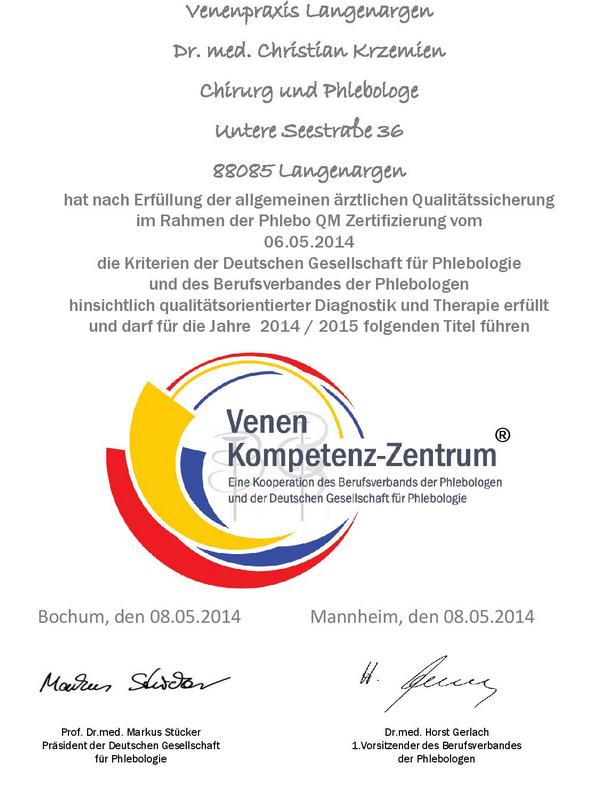 VKZ - Venenkompetenz-Zentrum 2014-2015